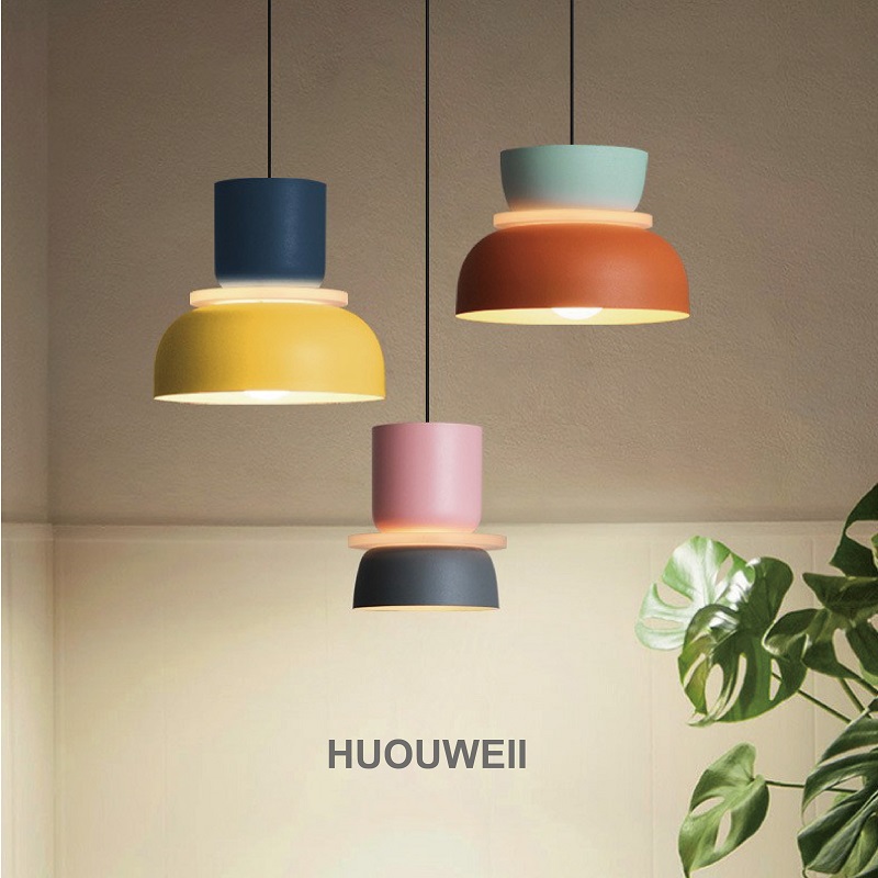 Switching Coffee To Tea - Coffee Shop Chandelier Creative Colorful Dessert