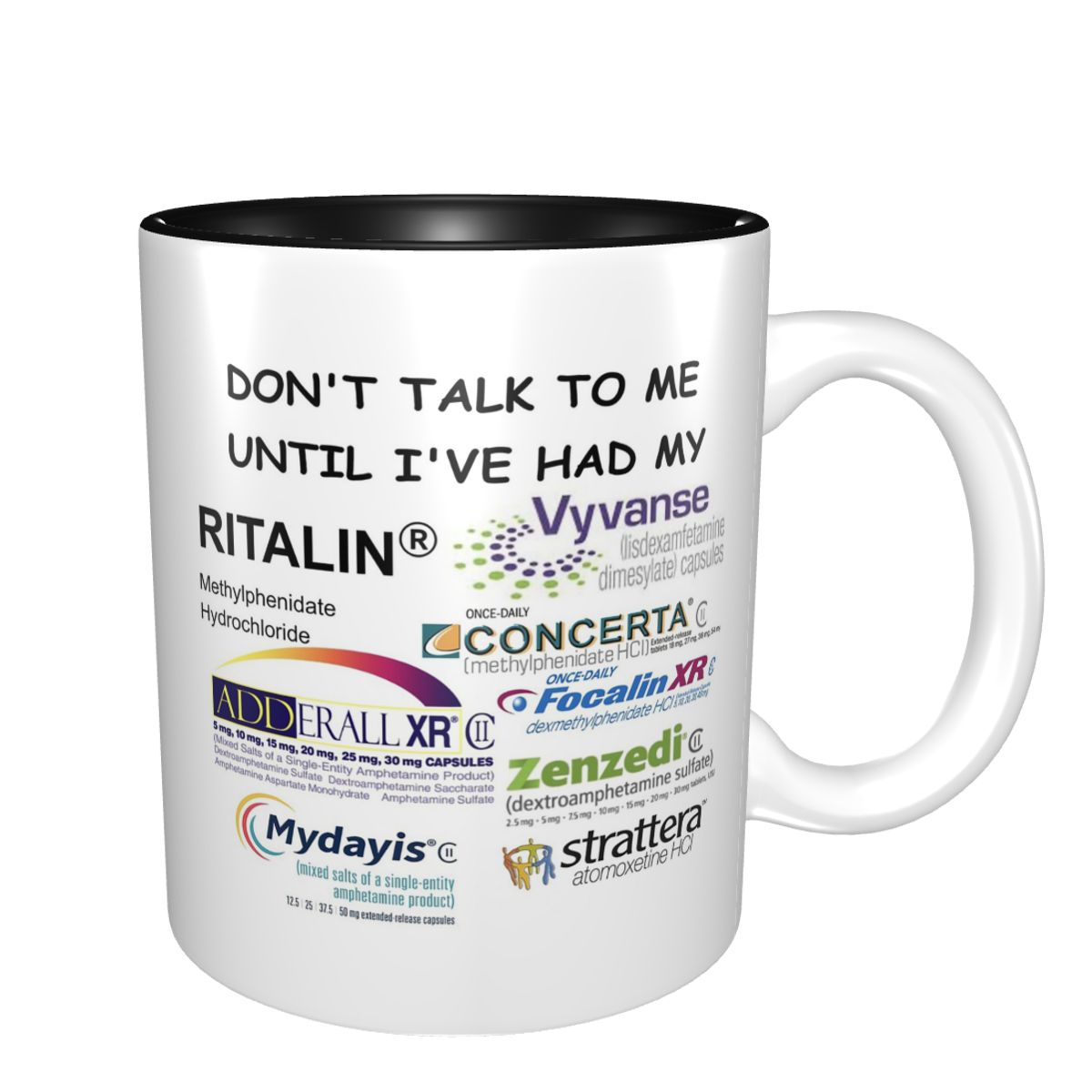 Coffee Tea You And Me - Dont Talk To Me Mug Funny