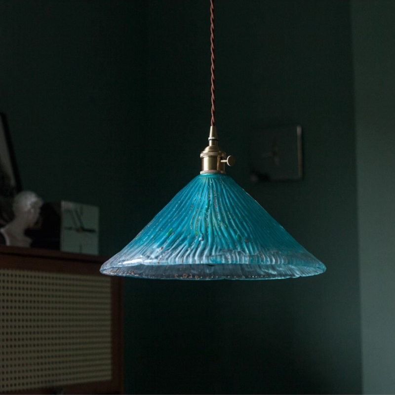 Switching Coffee To Tea - American Style Handmade Glass Pendant Light