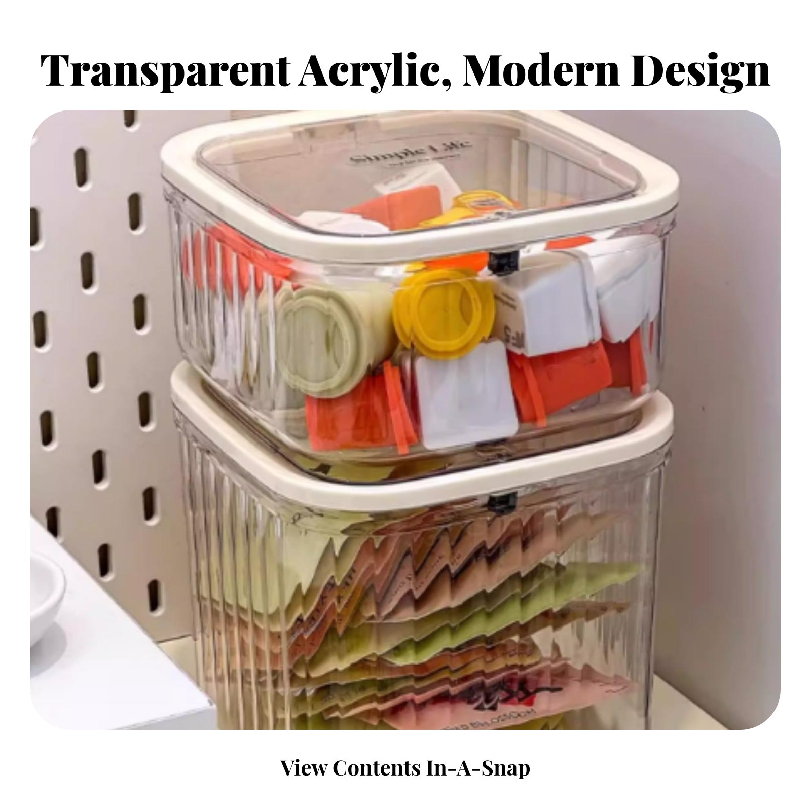 Coffee Tea Bags - Plastic Tea Bag Storage Box Large