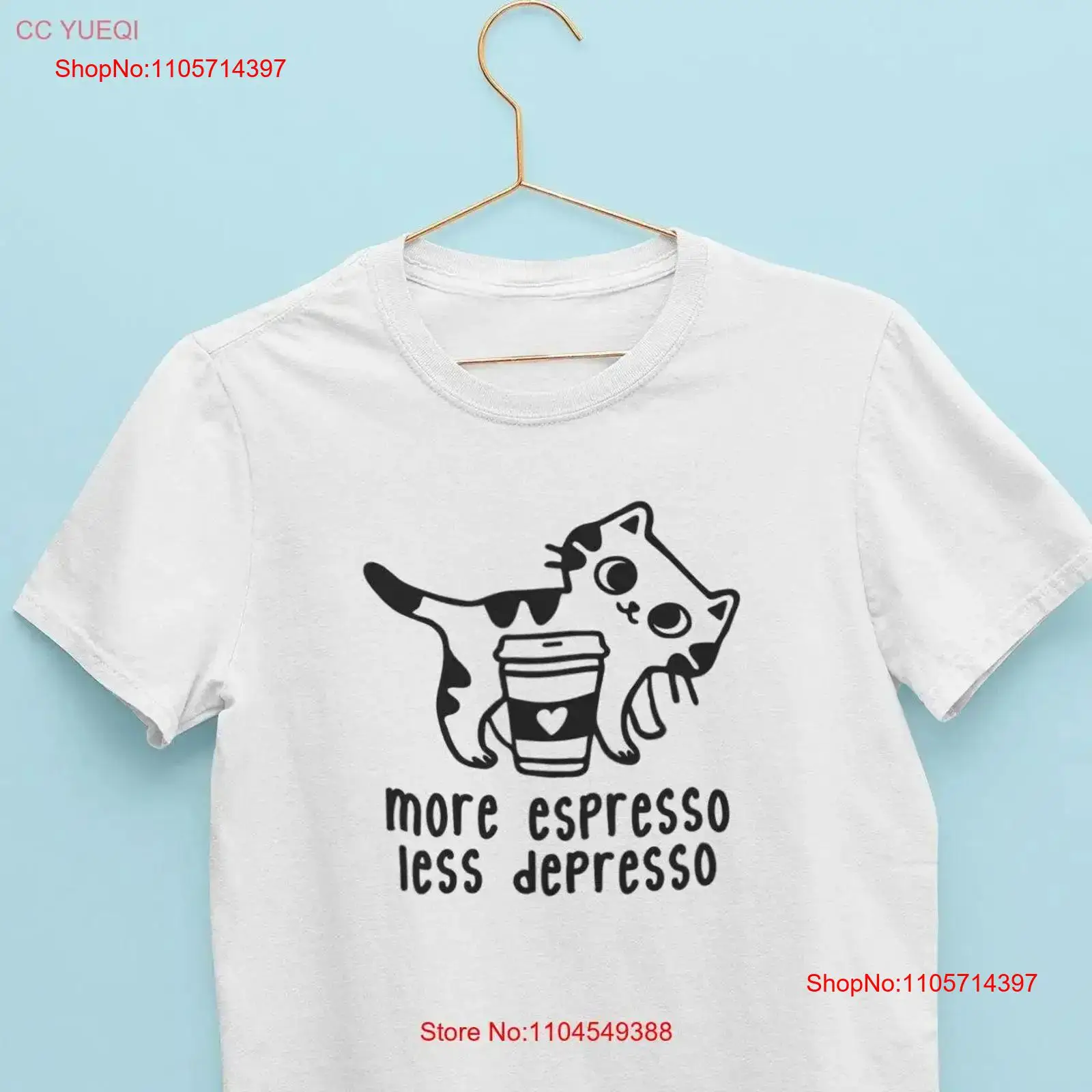 T And Tea Coffee - More Espresso Less Depresso T Shirt