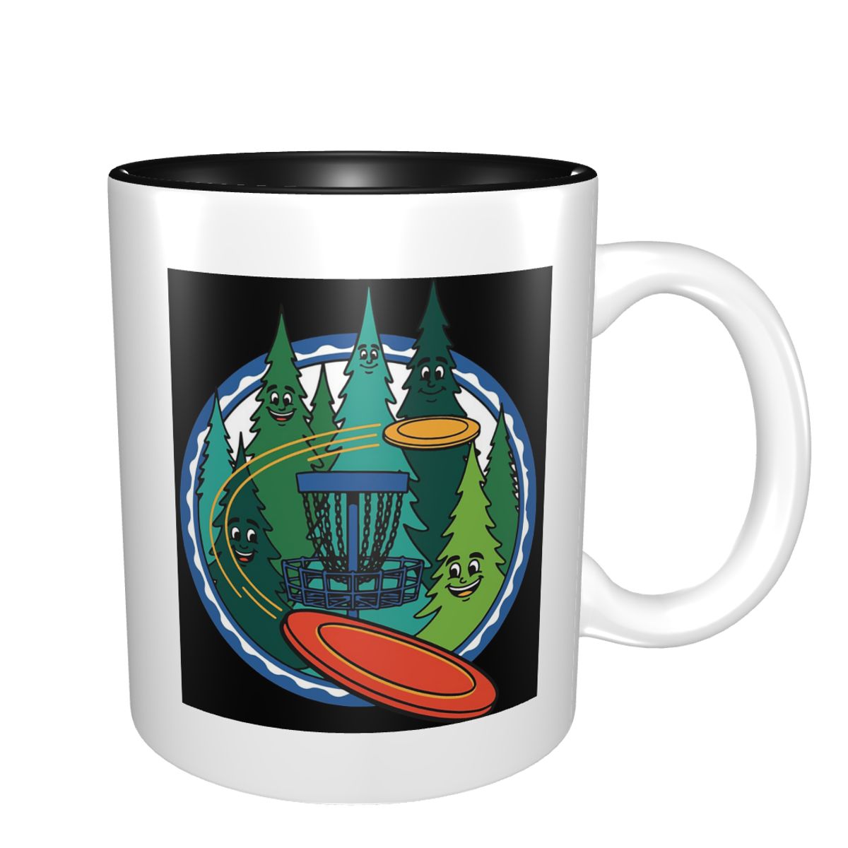 Coffee Tea Gift Basket - Funny Disc Golf Flying Disc Basket