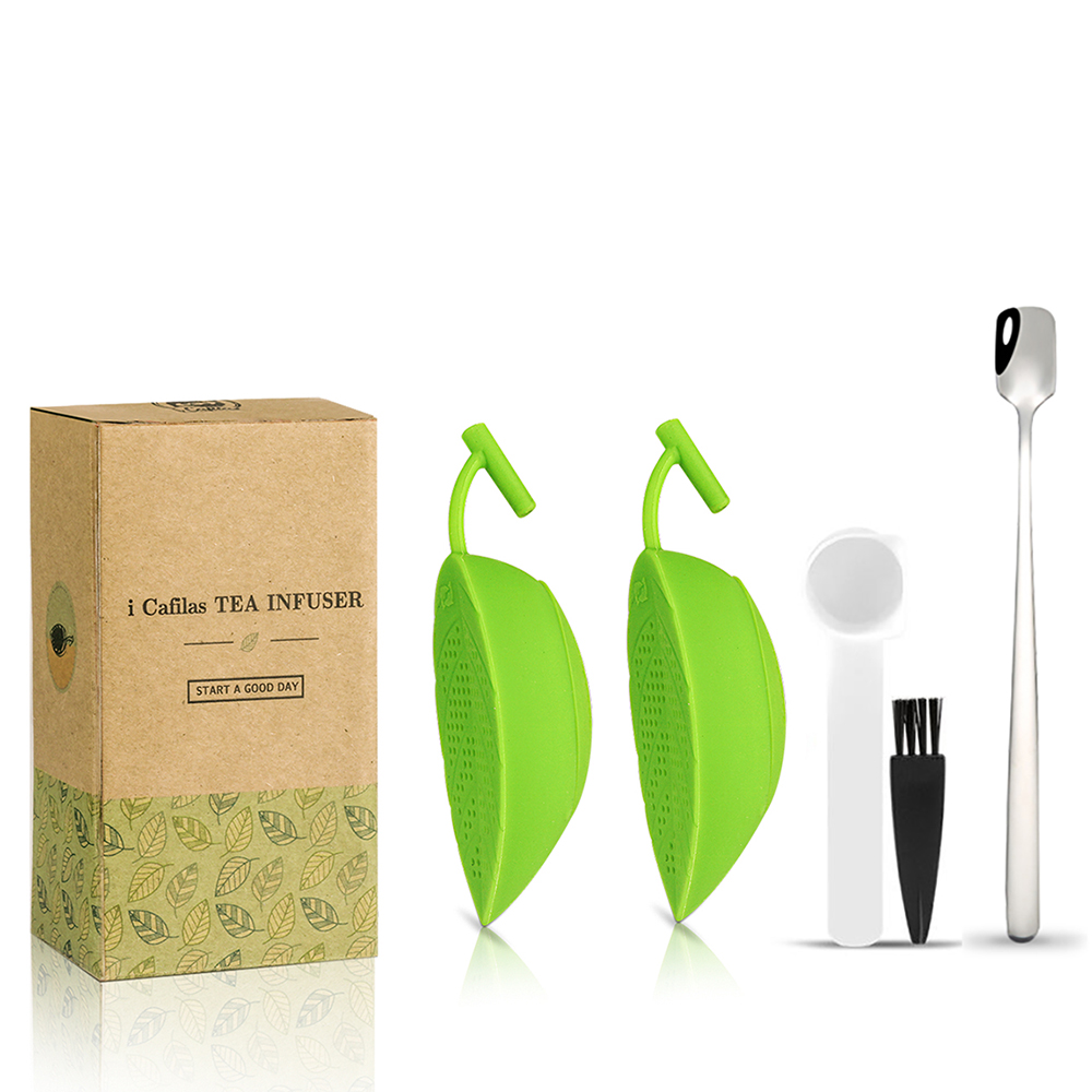 Coffee Tea Bags - Silicone Tea Filter Creative Leaves Shaped