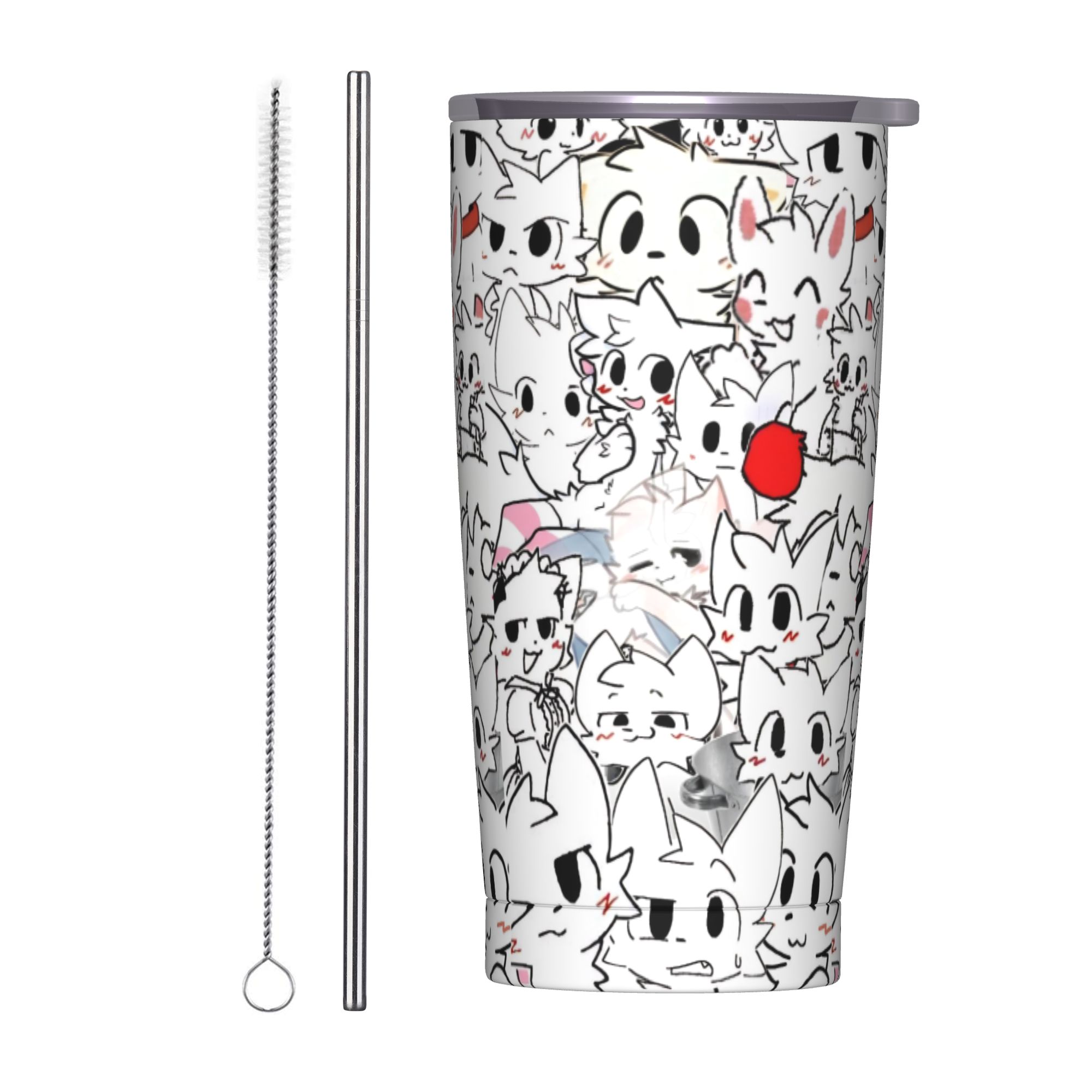 Coffee Tea Flask - Boykissers Silly Tumbler Vacuum Insulated Cat