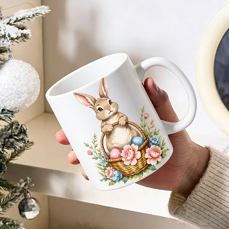 1PCS Easter Bunny Egg Basket C - Coffee Tea Gift Basket review and price