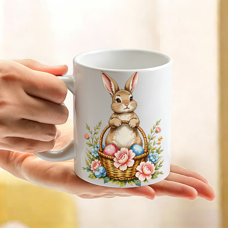 1PCS Easter Bunny Egg Basket C - Coffee Tea Gift Basket review and price
