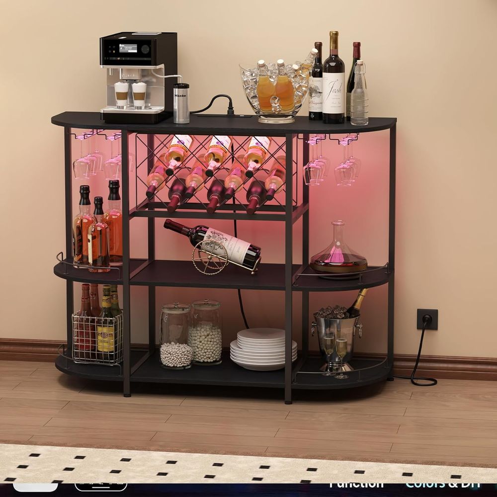 Black 3-Tier Coffee Table with - Coffee & Tea Restaurant review and price