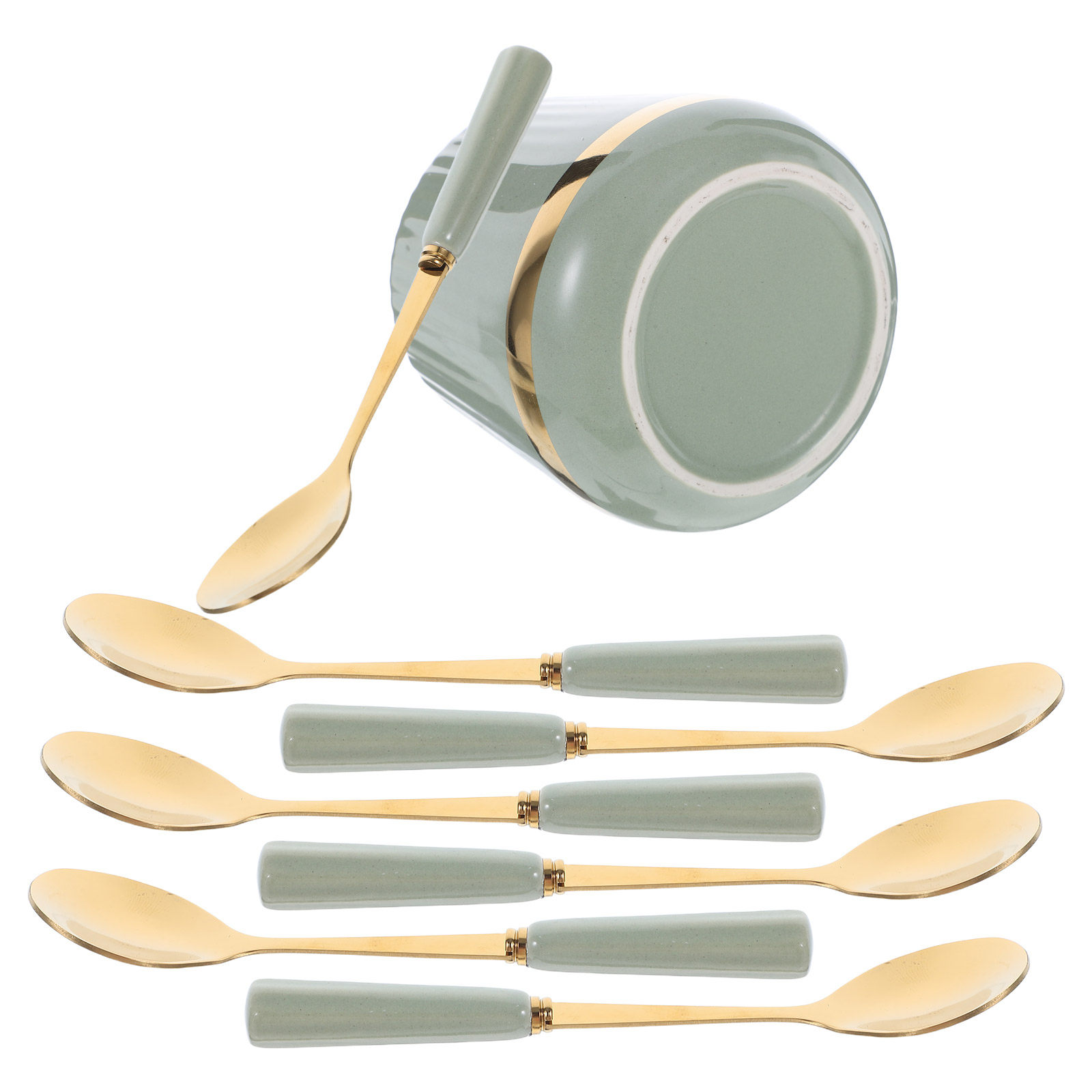 7Pcs Coffee Spoons Set Mini De - Coffee Tea And Sugar Set review and price