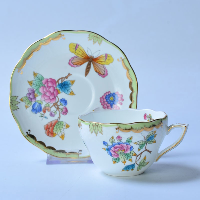 Classical Cup and Saucer Flowe - Coffee Tea Gift Basket review and price