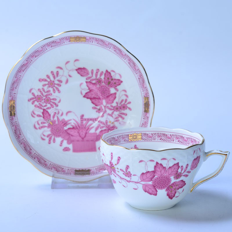 Classical Cup and Saucer Flowe - Coffee Tea Gift Basket review and price
