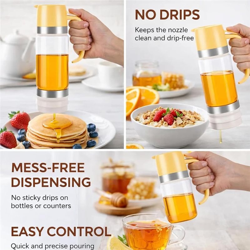 No Drip Honey Dispenser 350Ml  - Coffee Tea Flask review and price
