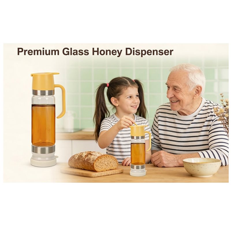 No Drip Honey Dispenser 350Ml  - Coffee Tea Flask review and price