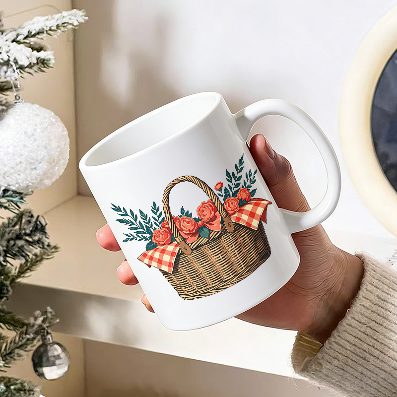 Cup & Mug Set, Country Rose Fl - Coffee Tea Gift Basket review and price