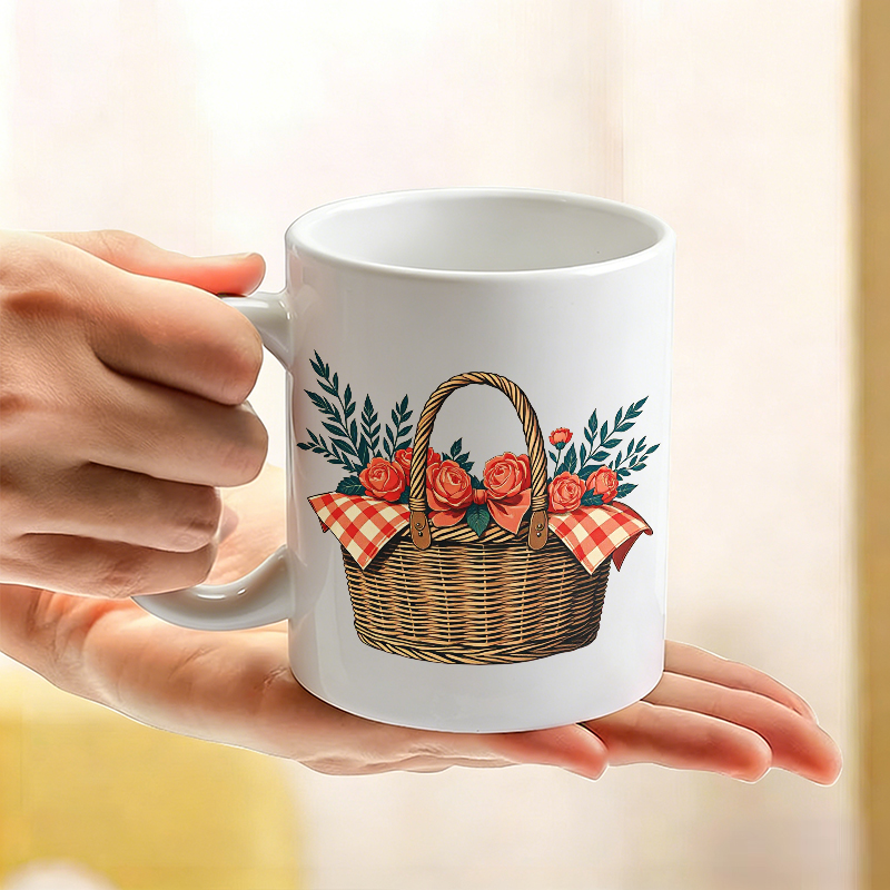 Cup & Mug Set, Country Rose Fl - Coffee Tea Gift Basket review and price