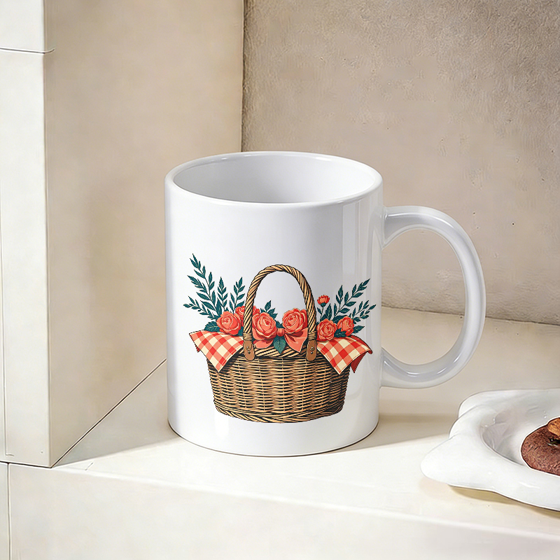 Cup & Mug Set, Country Rose Fl - Coffee Tea Gift Basket review and price