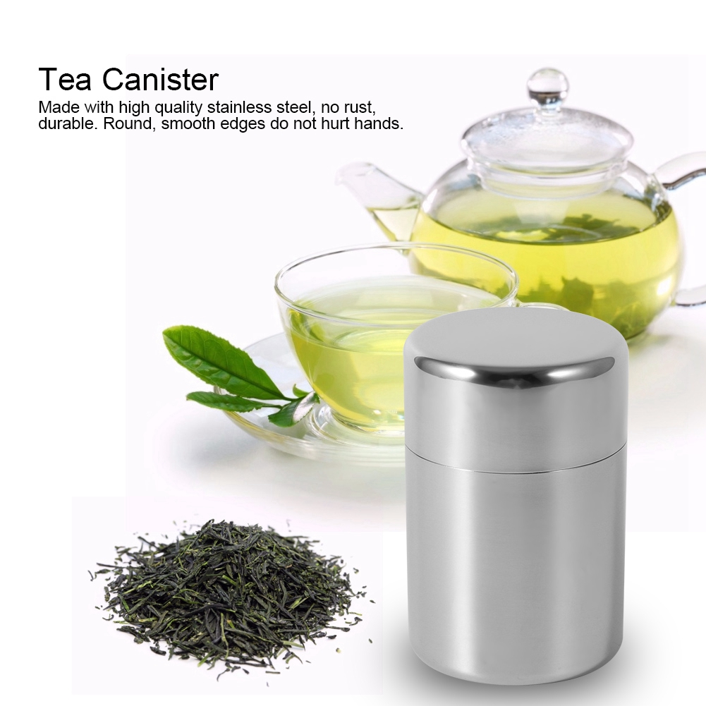 Stainless Steel Tea Leaf Tins  - Coffee Tea And Sugar Set review and price