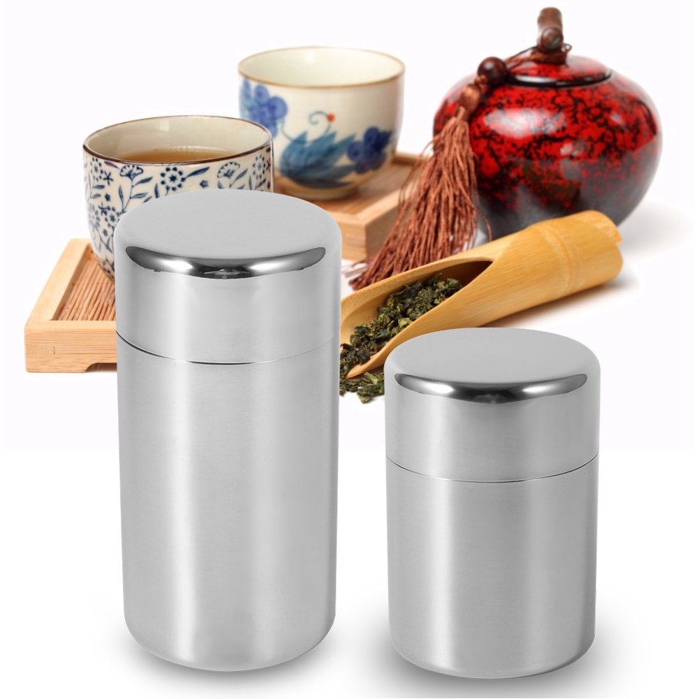 Stainless Steel Tea Leaf Tins  - Coffee Tea And Sugar Set review and price