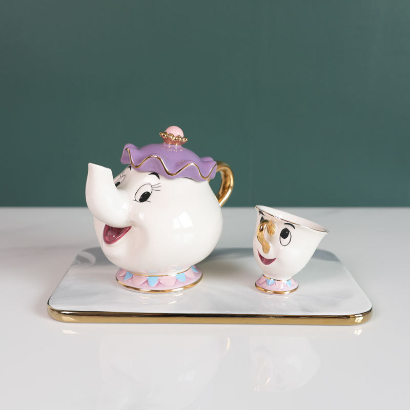 Hot Teapot Cartoon Beauty And  - Coffee Tea And Sugar Set review and price