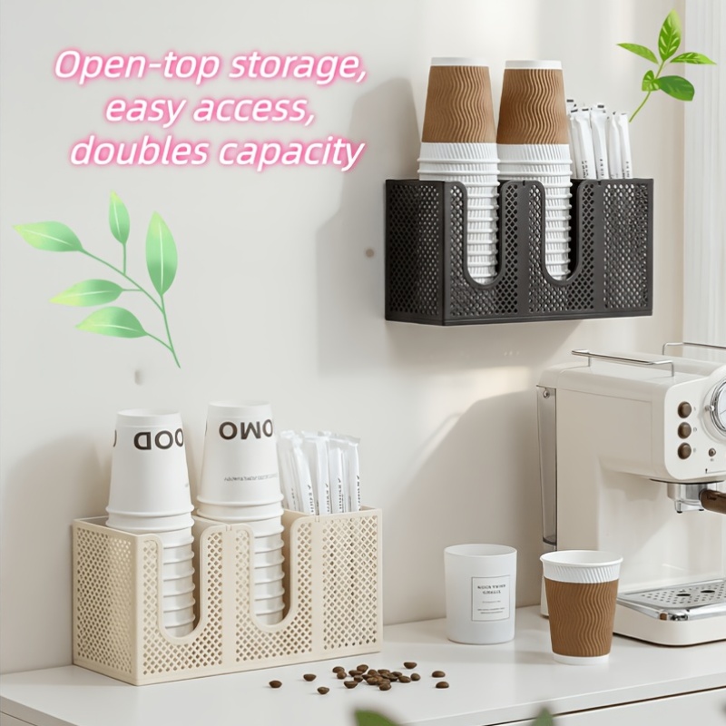 Kitchen Coffee Bar Mesh Storag - Coffee Tea Paper Cups review and price