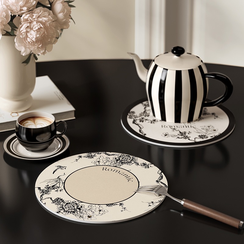Round Leather Placemat for Coa - T And Tea Coffee review and price