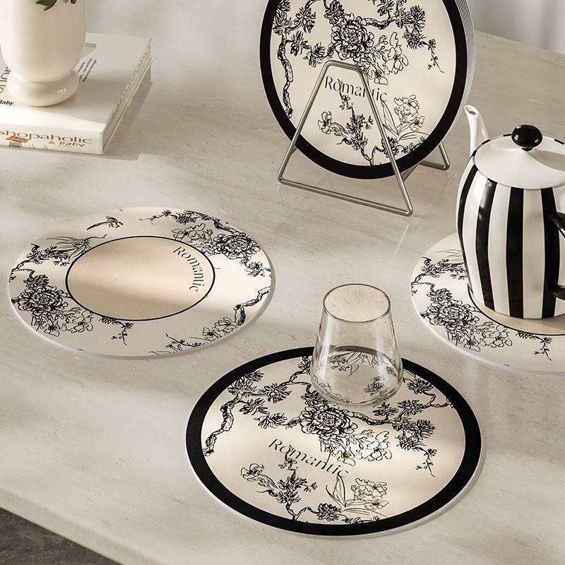 Round Leather Placemat for Coa - T And Tea Coffee review and price