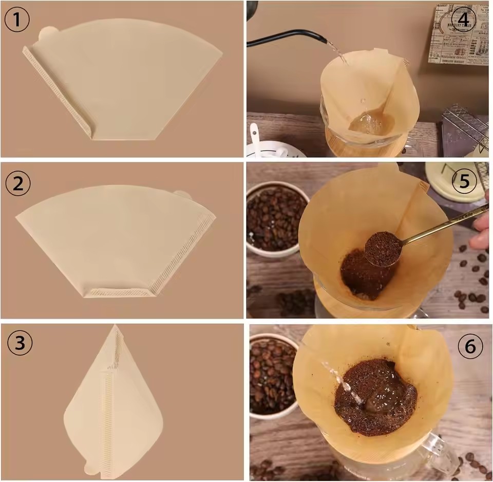 50pcs/set Log Pulp Paper Coffe - Coffee Tea Bags review and price