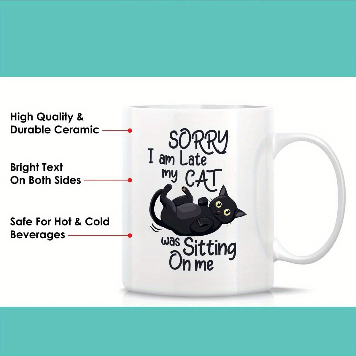 1 Funny Cat Shaped Ceramic Mug - Coffee Tea You And Me review and price