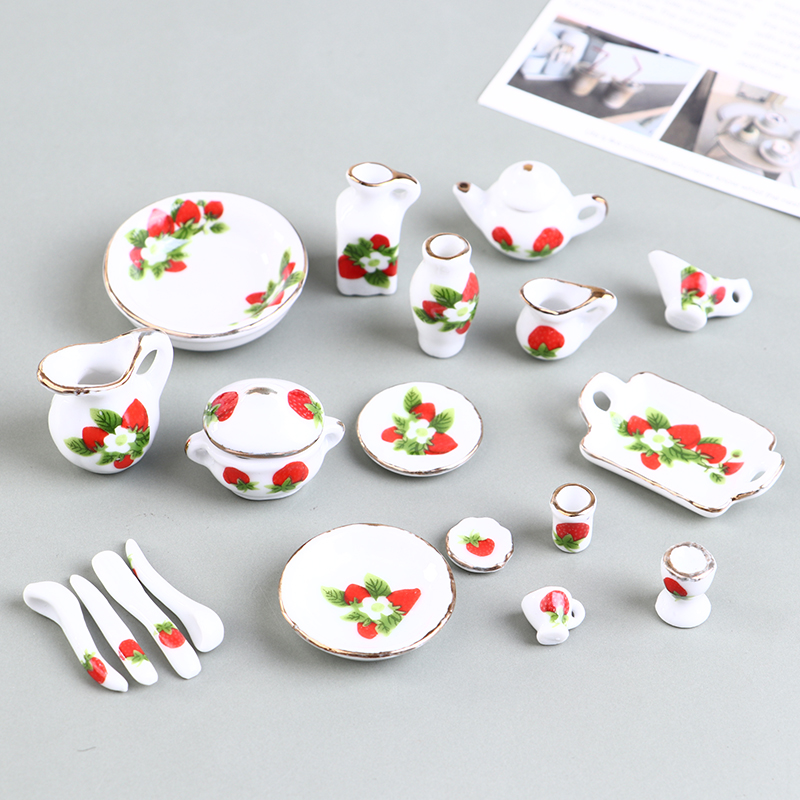 1 Set 1:12 Miniature Doll Hous - Tea Coffee Pot Set review and price