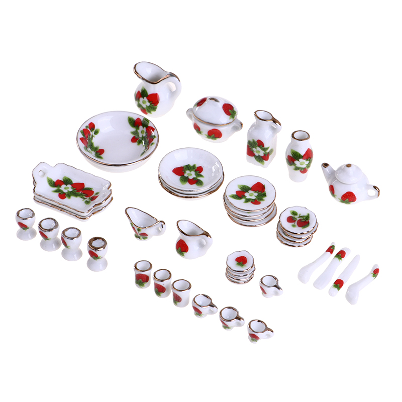 1 Set 1:12 Miniature Doll Hous - Tea Coffee Pot Set review and price