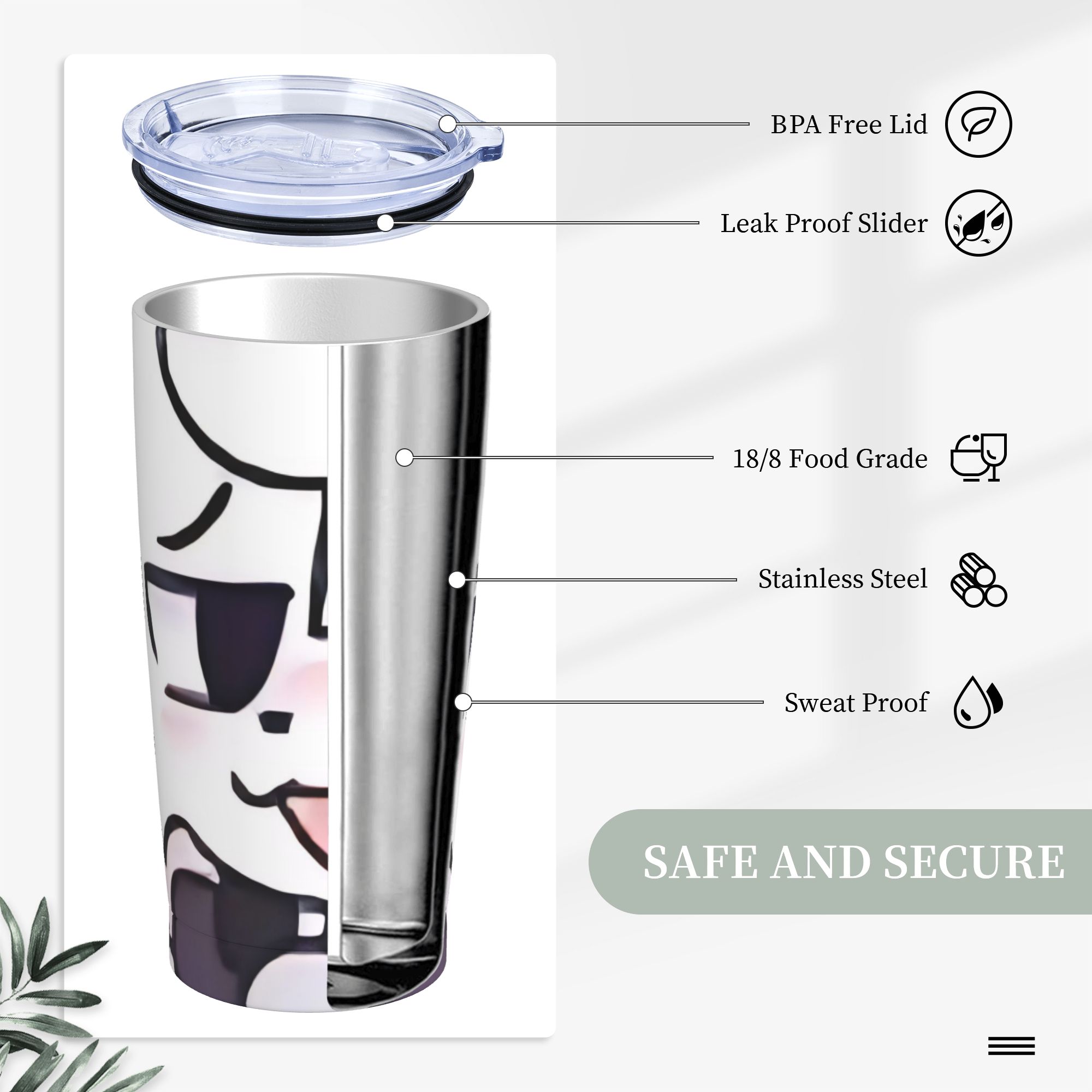 Boykissers Silly Tumbler Vacuu - Coffee Tea Flask review and price