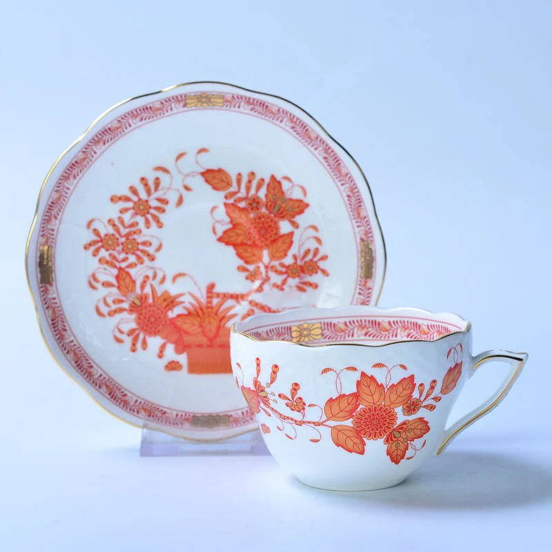 Classical Cup and Saucer Flowe - Coffee Tea Gift Basket review and price