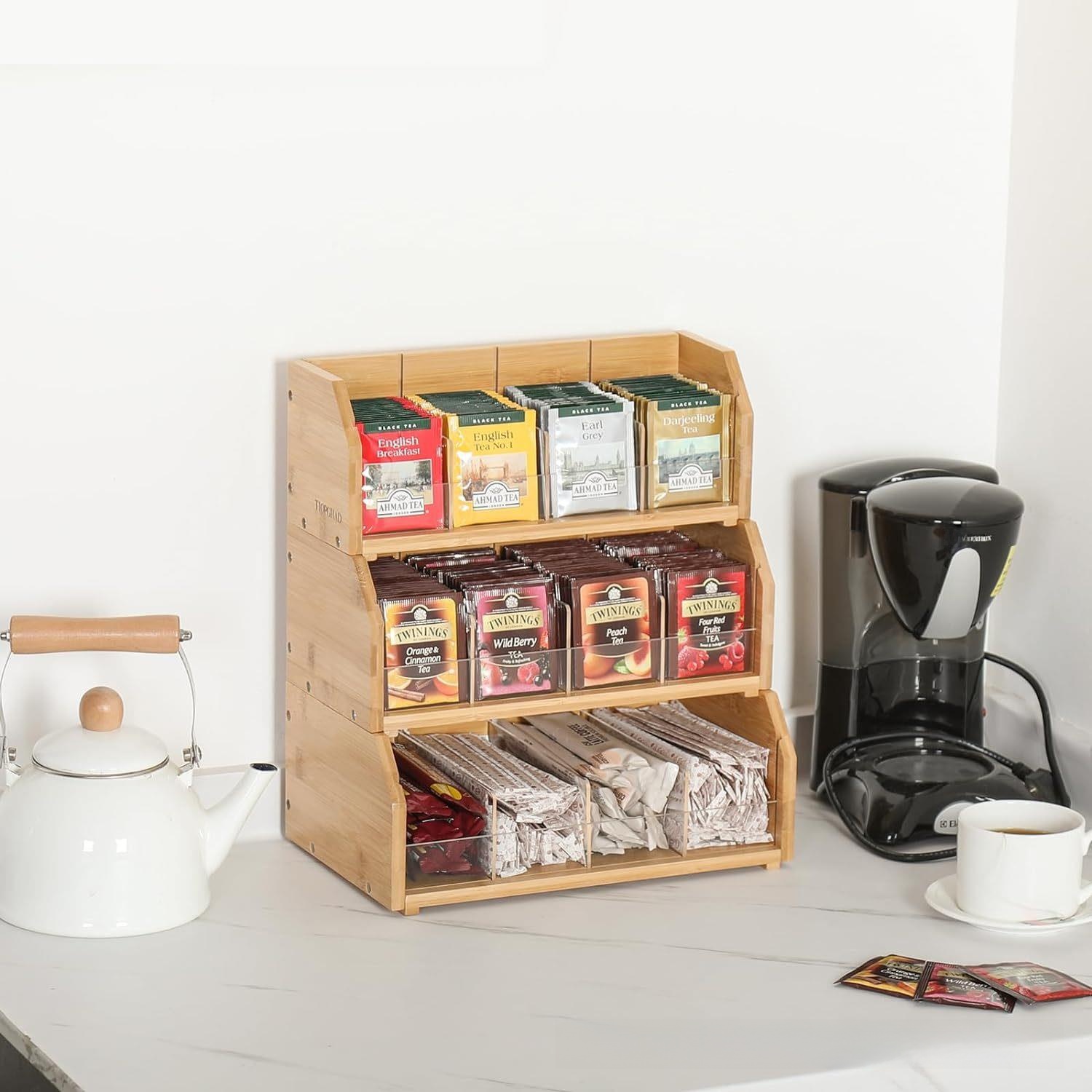 Bamboo Tea Bag Storage Box Thr - Coffee Tea Bags review and price