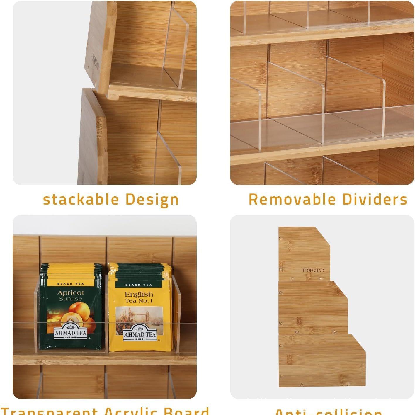 Bamboo Tea Bag Storage Box Thr - Coffee Tea Bags review and price
