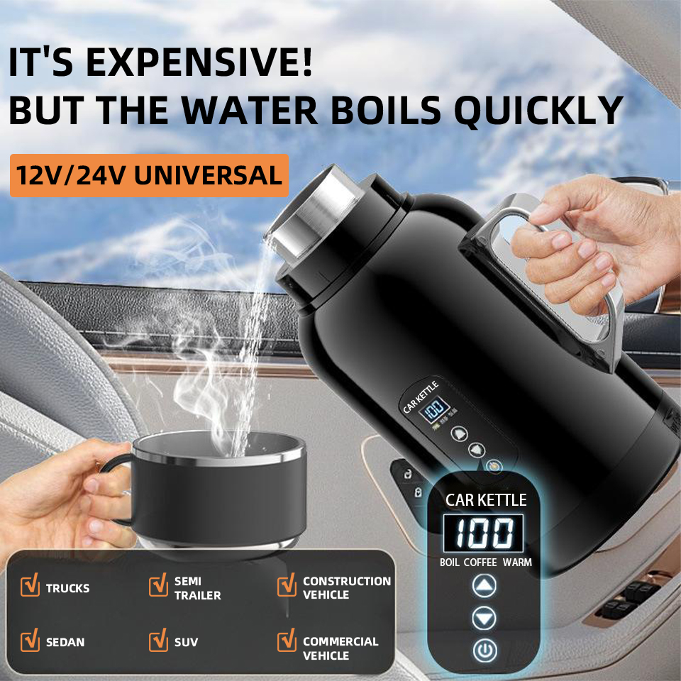12V 24V Car Kettle Electric Wa - Coffee Tea Flask review and price