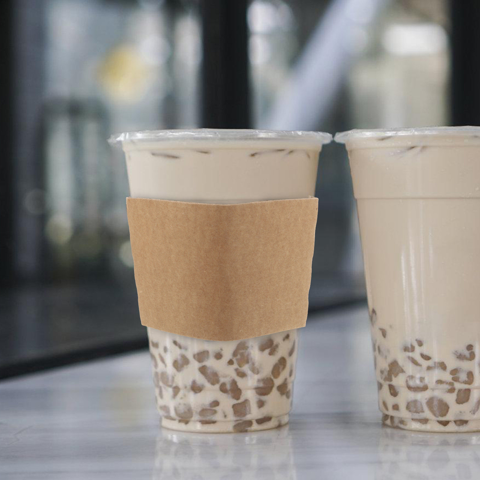 100Pcs Kraft Paper Cup Sleeves - Coffee Tea Paper Cups review and price
