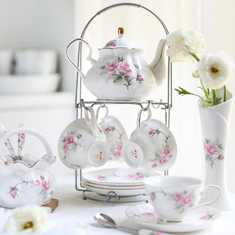 Ceramic coffee set European cu - Tea Coffee Pot Set review and price