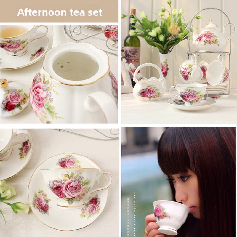Ceramic coffee set European cu - Tea Coffee Pot Set review and price