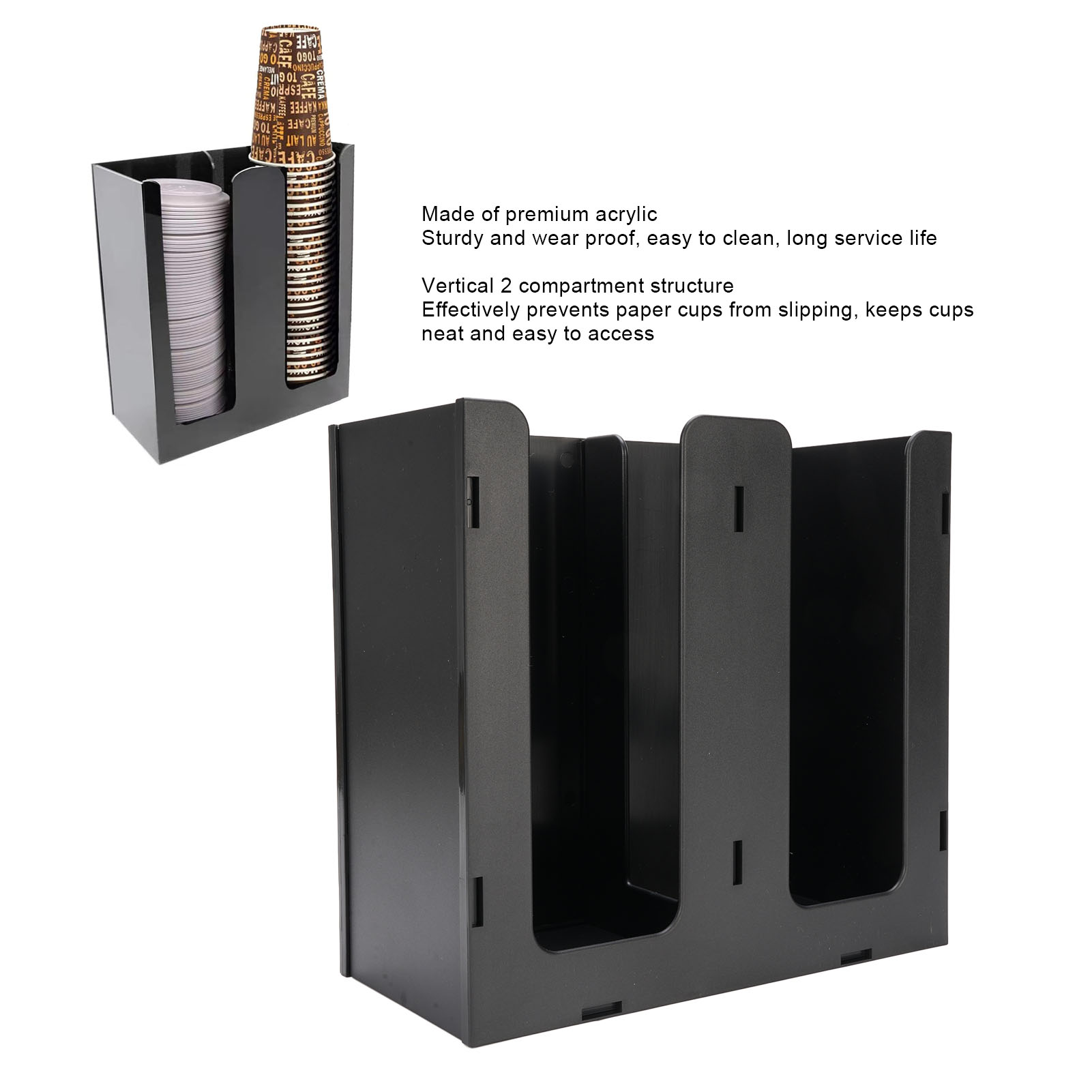 Paper Cup Dispenser Acrylic Co - Coffee Tea Paper Cups review and price