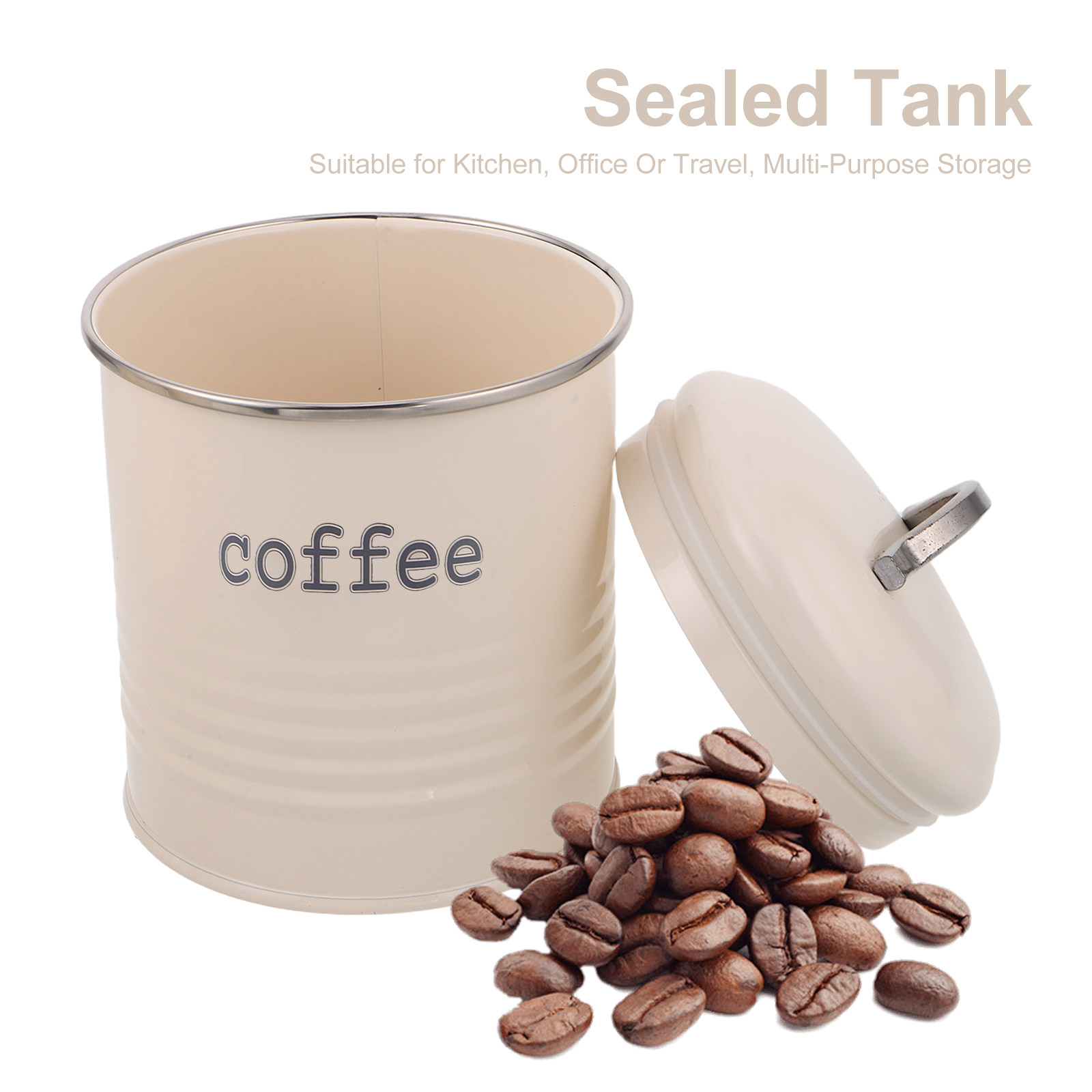 3Pcs Sealed Coffee Bean Contai - Coffee Tea And Sugar Set review and price