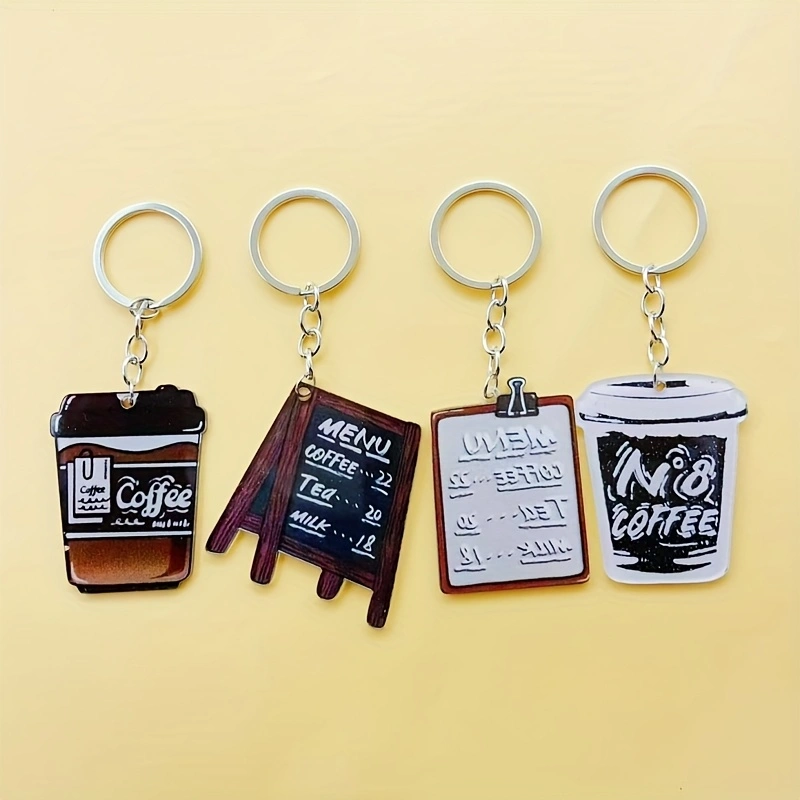 8pcs acrylic coffee cup keycha - Coffee & Tea Restaurant review and price