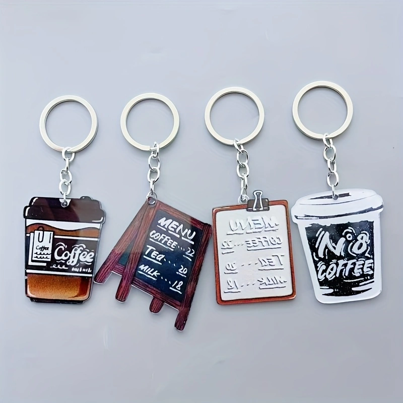 8pcs acrylic coffee cup keycha - Coffee & Tea Restaurant review and price