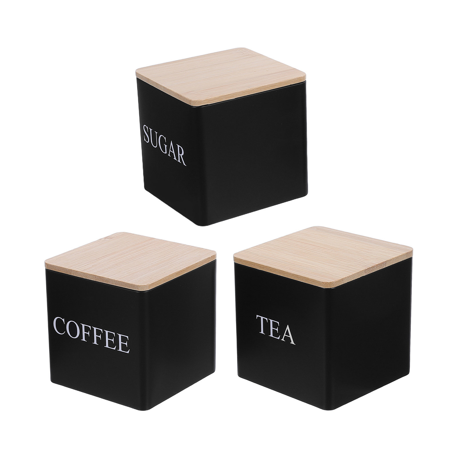 3Pcs Metal Tea Coffee Sugar Ca - Coffee Tea And Sugar Set review and price