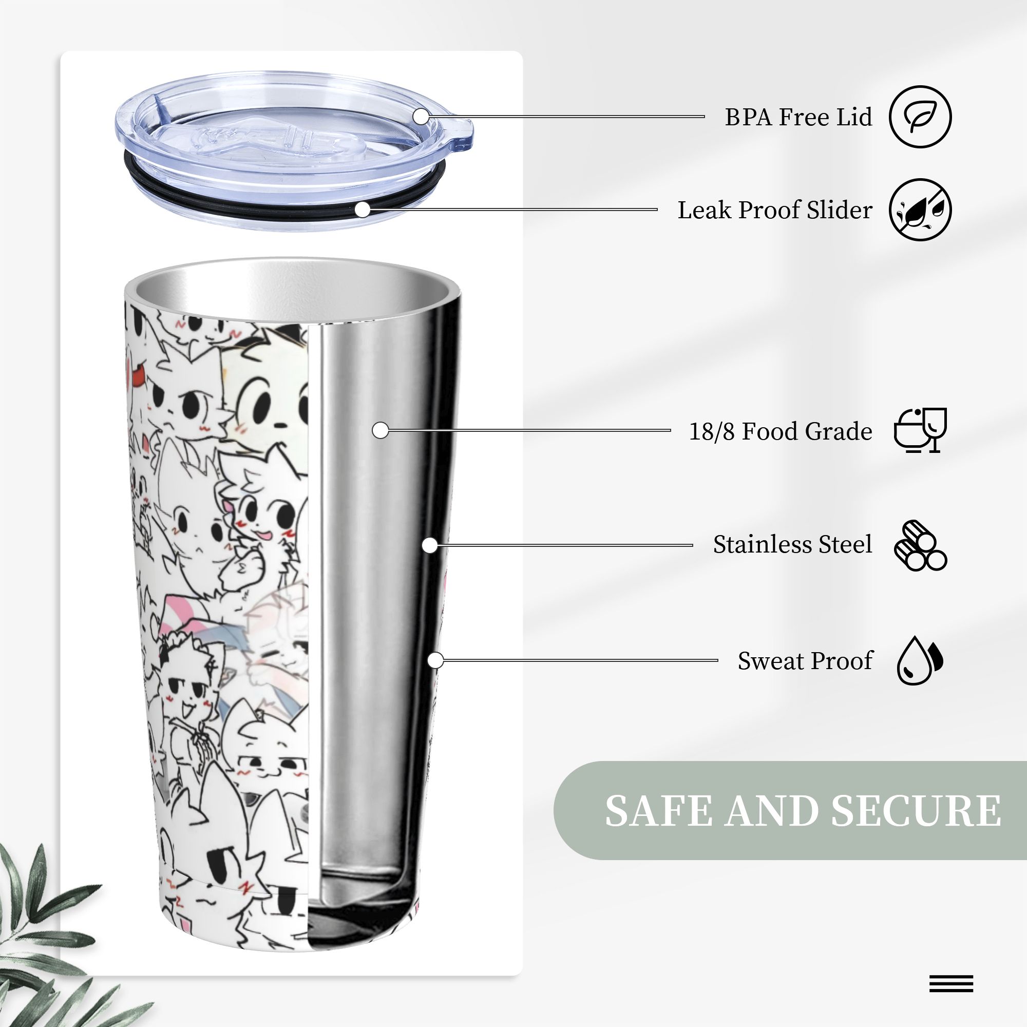 Boykissers Silly Tumbler Vacuu - Coffee Tea Flask review and price